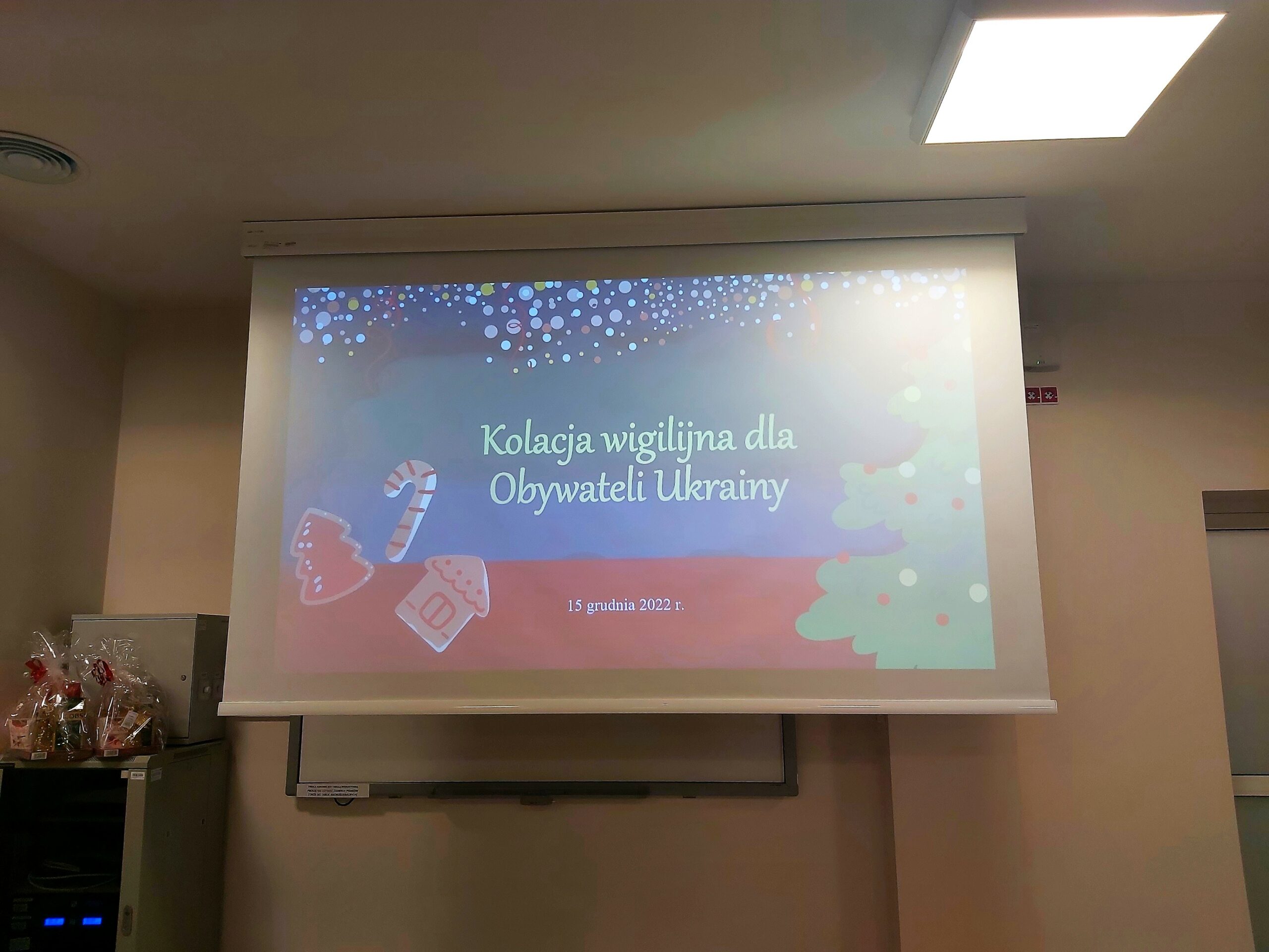 Kolacja wigilijna dla obywateli Ukrainy – uczestników kursów języka polskiego organizowanych przez Wydział Humanistyczny US