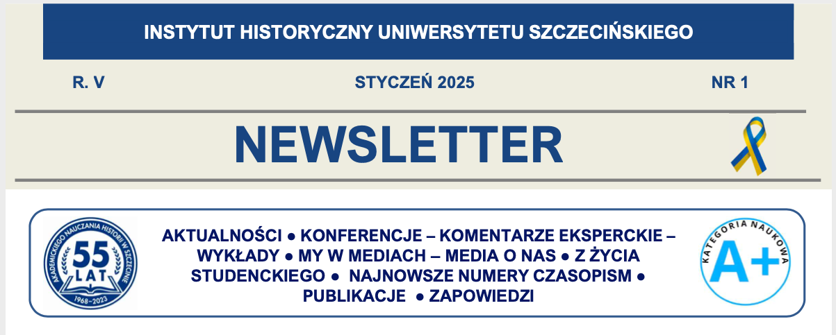 Nowy numer Newslettera Instytutu Historycznego US, I/2025