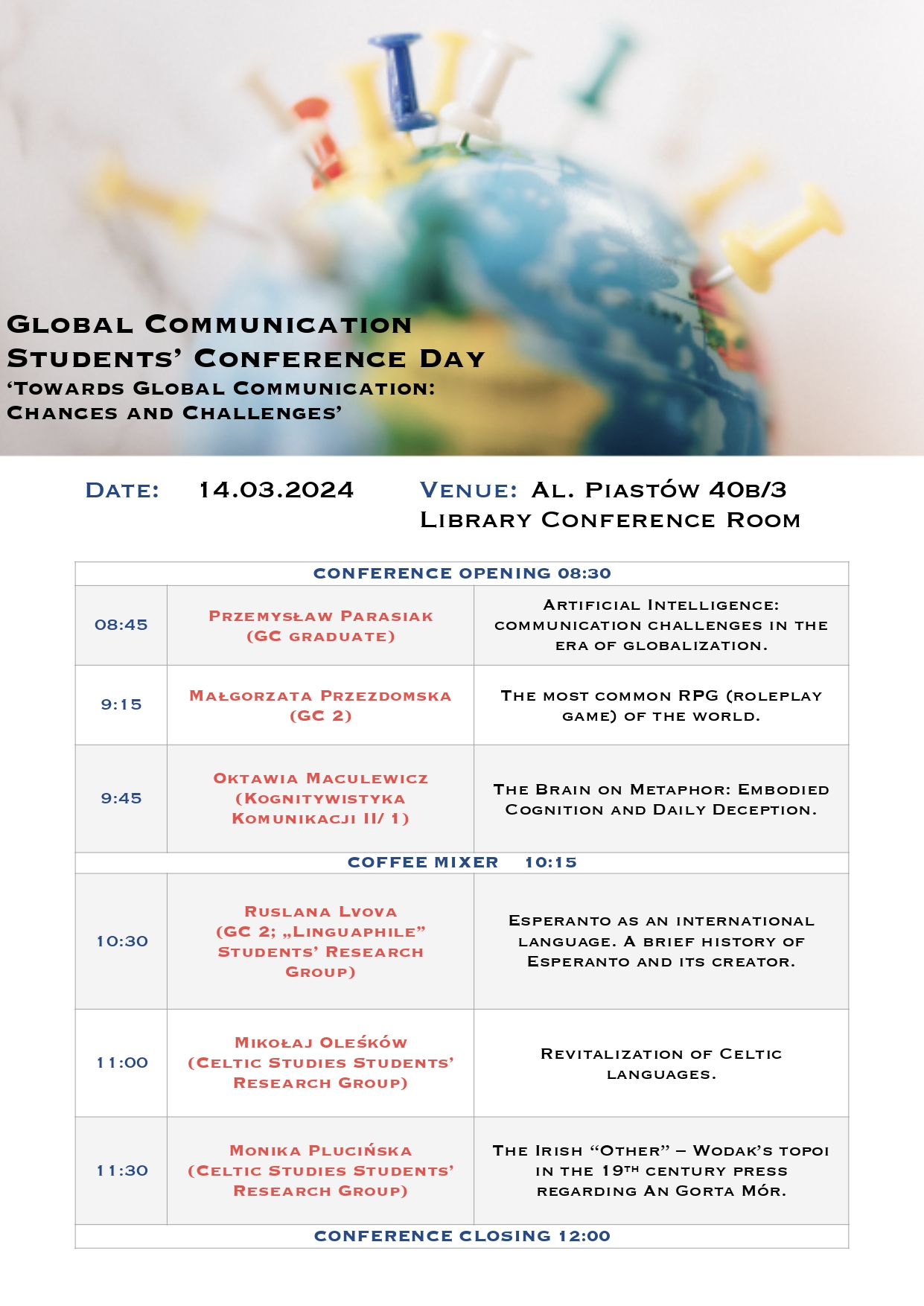 II Global Communication Students’ Conference Day – relacja