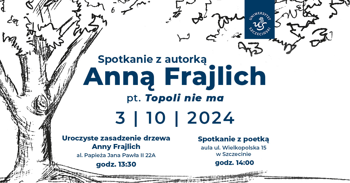 Zaproszenie na spotkanie z poetką Anną Frajlich – 3 października 2024 roku