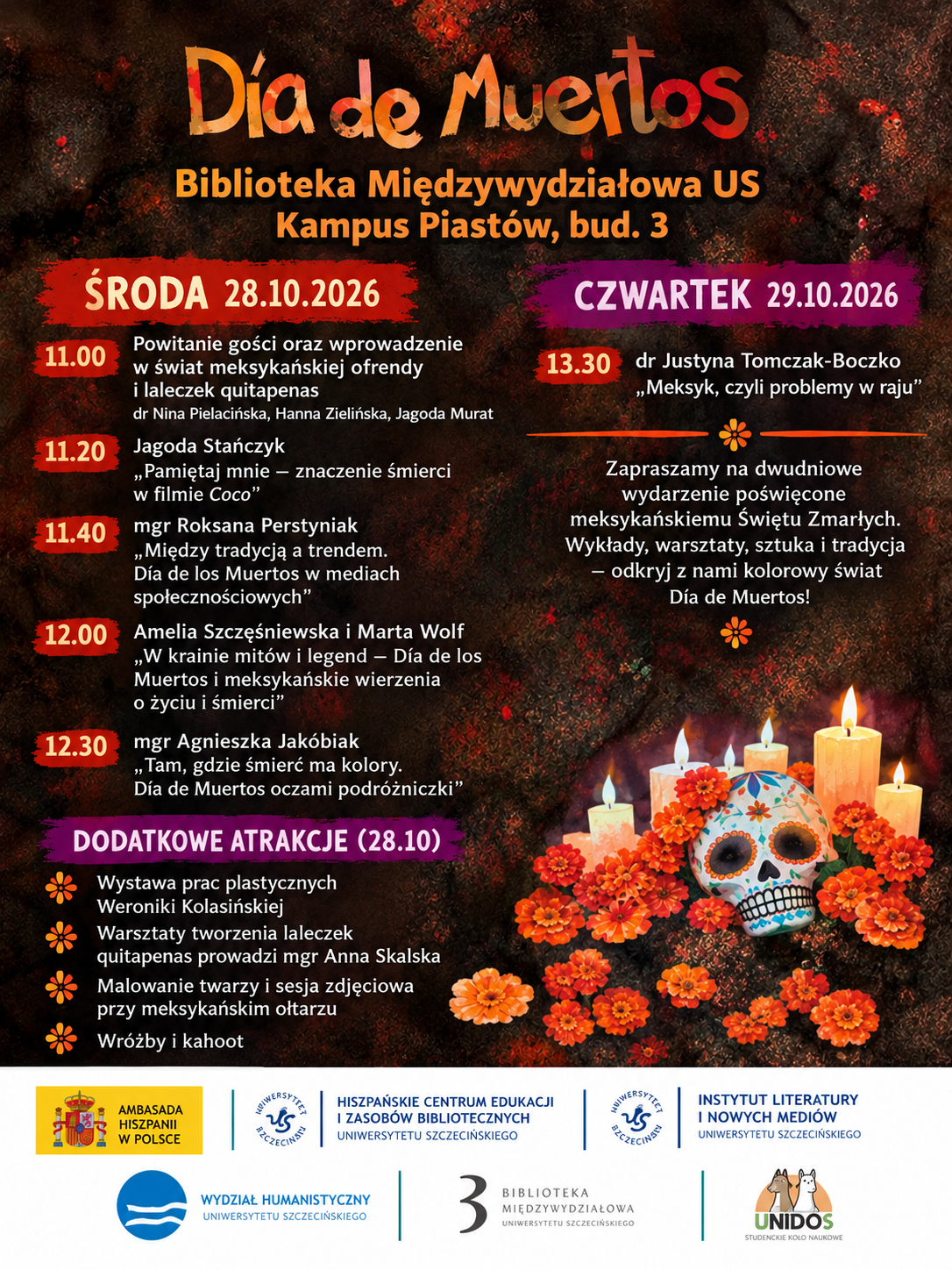 ¡DÍA DE MUERTOS NA UNIWERSYTECIE SZCZECIŃSKIM