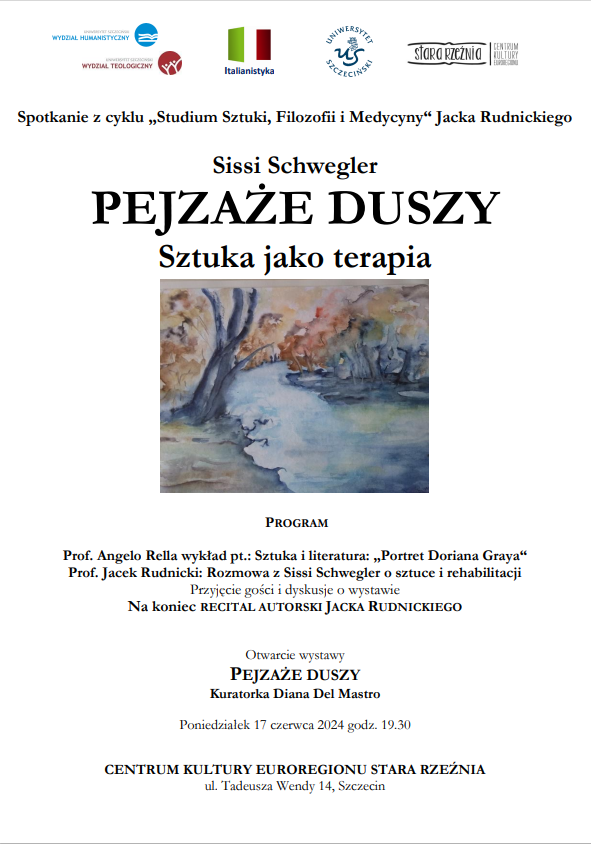 Zaproszenie na spotkanie: „PEJZAŻE DUSZY. Sztuka jako terapia” – 17 czerwca 2024 r. godzina 19.30