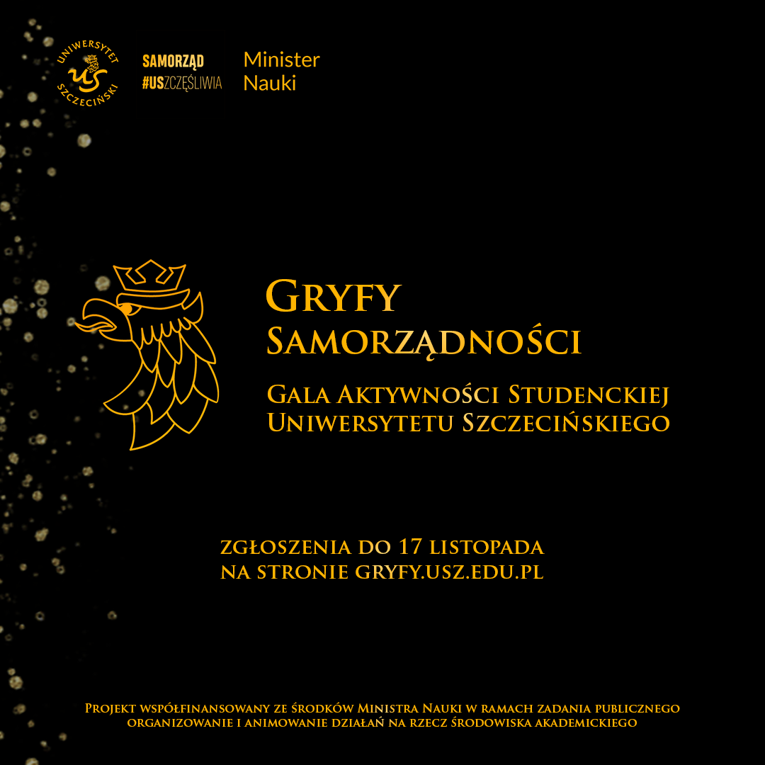 V edycja Gali Aktywności Studenckiej Gryfy Samorządności – 7 grudnia 2024 roku