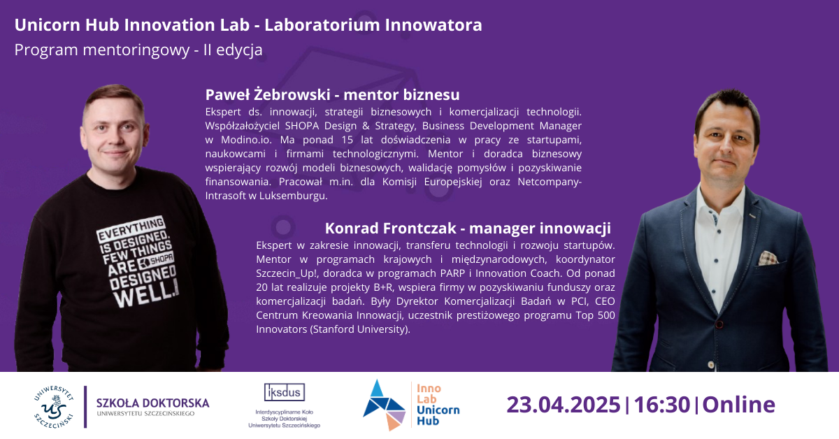 Laboratorium Innowatora – spotkanie informacyjne 23 kwietnia 2025 roku