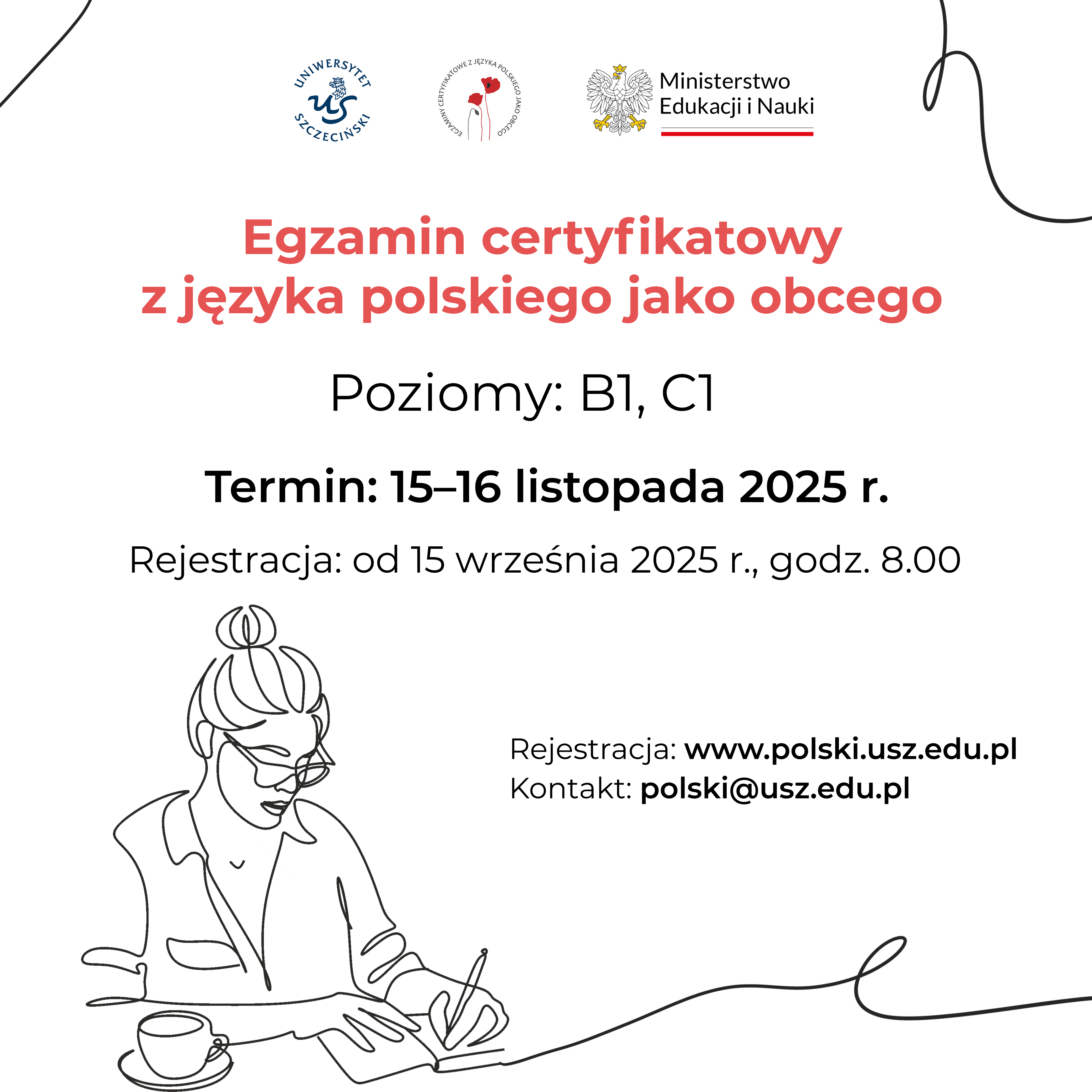 Egzaminy certyfikatowe z języka polskiego jako obcego – nowa sesja w terminie 15-16 listopada 2025 roku