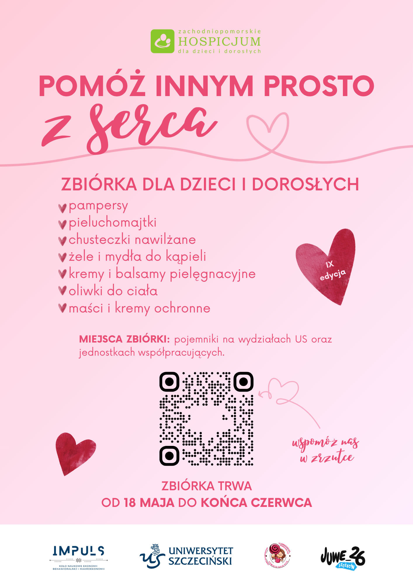 Zbiórka na rzecz Zachodniopomorskiego Hospicjum dla Dzieci i Dorosłych w Szczecinie