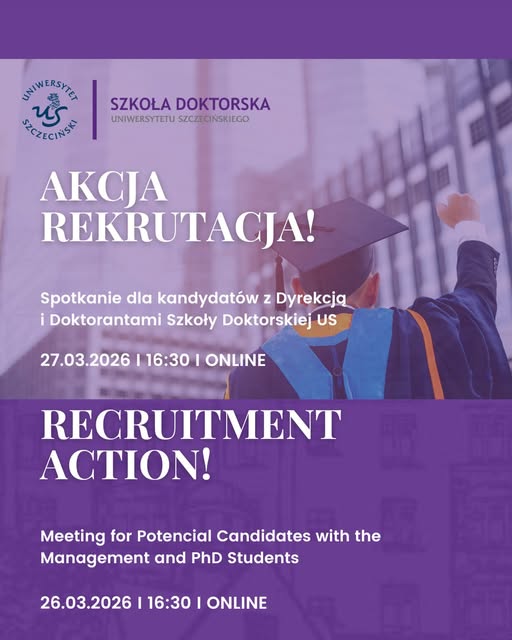 Szkoła Doktorska US – Akcja rekrutacja! / Recruitment Action!